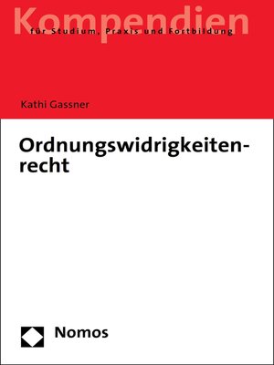 cover image of Ordnungswidrigkeitenrecht